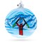 St. Anton Ski Resort, Austria Glass Ball Christmas Ornament 4 Inches